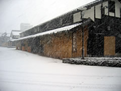 輪島工房長屋の雪景色1