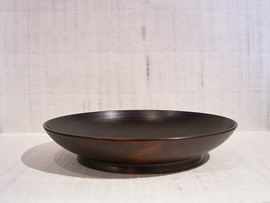 漆芸作品−イチョウ皿6寸 漆芸作品−イチョウ皿6寸